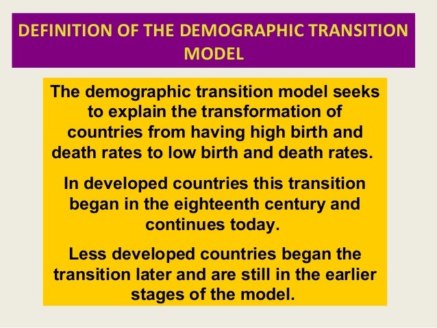 population growth demographic transition model and overpopulated pla demographic transition definition
