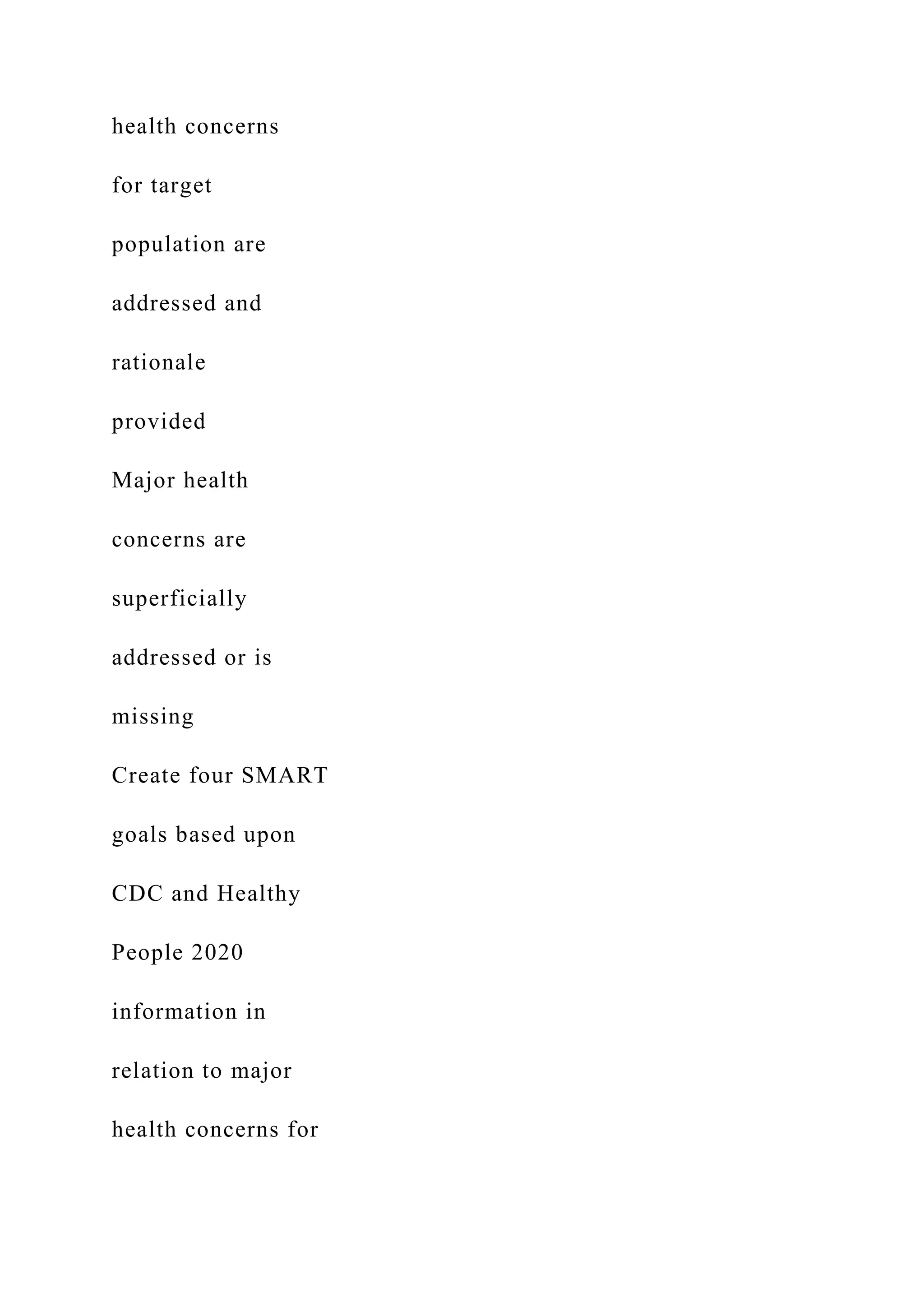 Population Health – Basic Windshield Survey- Sentinel Town® .docx