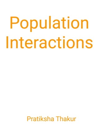 Population Interaction 