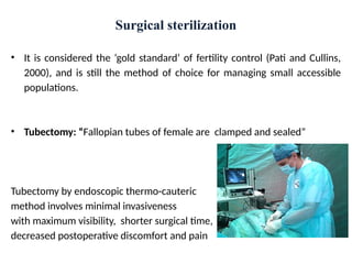 Tubesctomy Methods Population Management Techniques in wild animals.pptx