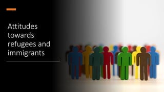 Attitudes
towards
refugees and
immigrants
 