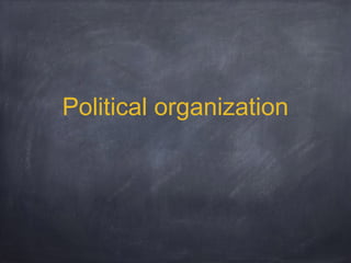 Political organization

 