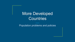 Population policies of develovping countries [autosaved] | PPTX