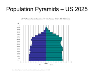 Population Pyramids – US 2025
 