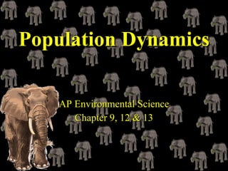 Population Dynamics   AP Environmental Science Chapter 9, 12 & 13 