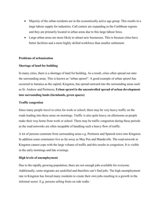 CSEC Human Geography- Population , Urbanization and Migration | PDF