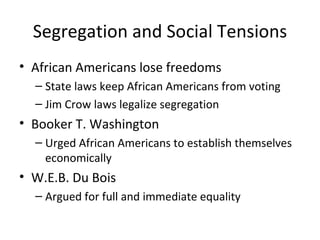 Segregation and Social Tensions ,[object Object],[object Object],[object Object],[object Object],[object Object],[object Object],[object Object]