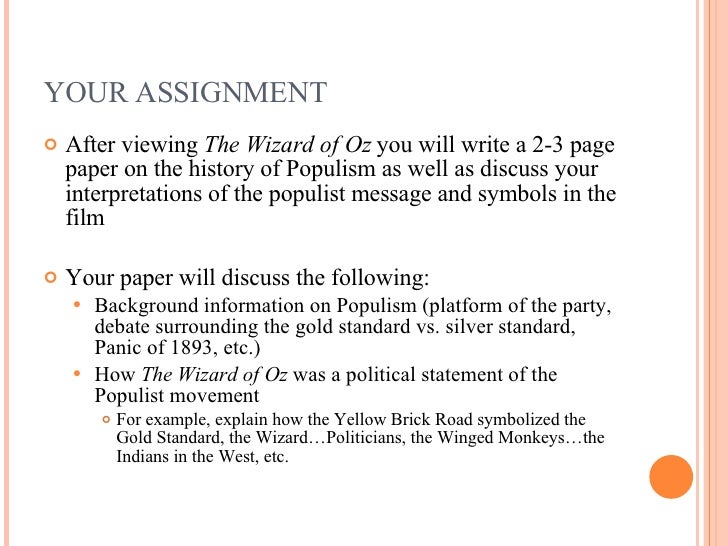 parable on populism essay Wizard of oz as parable on populism essay originally published in the journal of the georgia association of historians explores this popular piece of juvenile literature as a parable on the populist movement. parable on populism essay Wizard of oz as parable on populism essay originally published in the journal of the georgia association of historians explores this popular piece of juvenile literature as a parable on the populist movement.