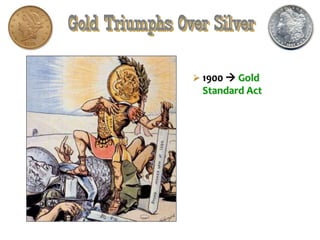 Gold Triumphs Over Silver
 1900  Gold
Standard Act
 