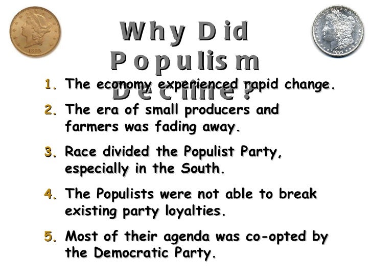 Populism and the Election of 1896