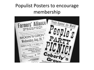 Populist Posters to encourage membership 