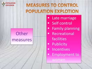 population explosion and control