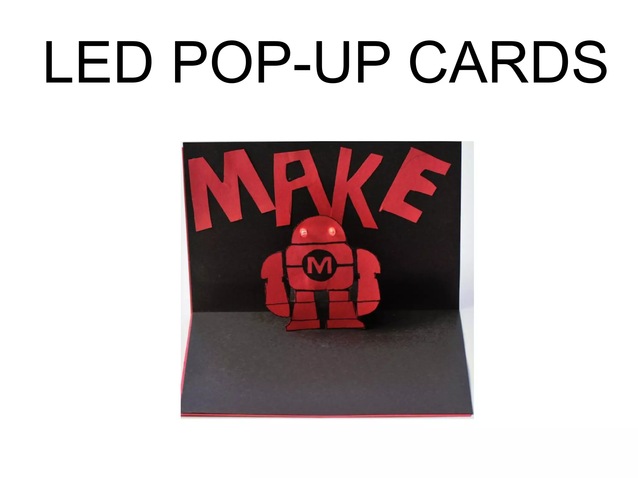 LED POP-UP CARDS