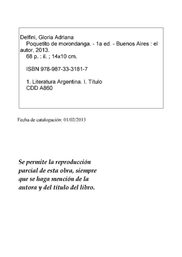 Poquetito De Morondanga