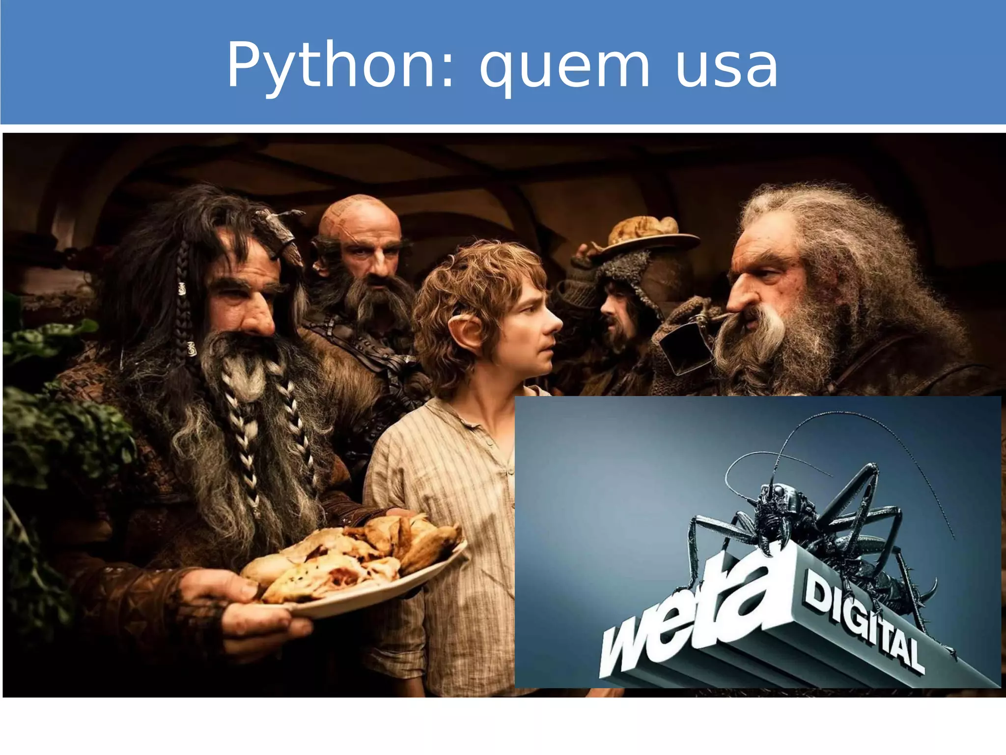 Python: quem usa
 