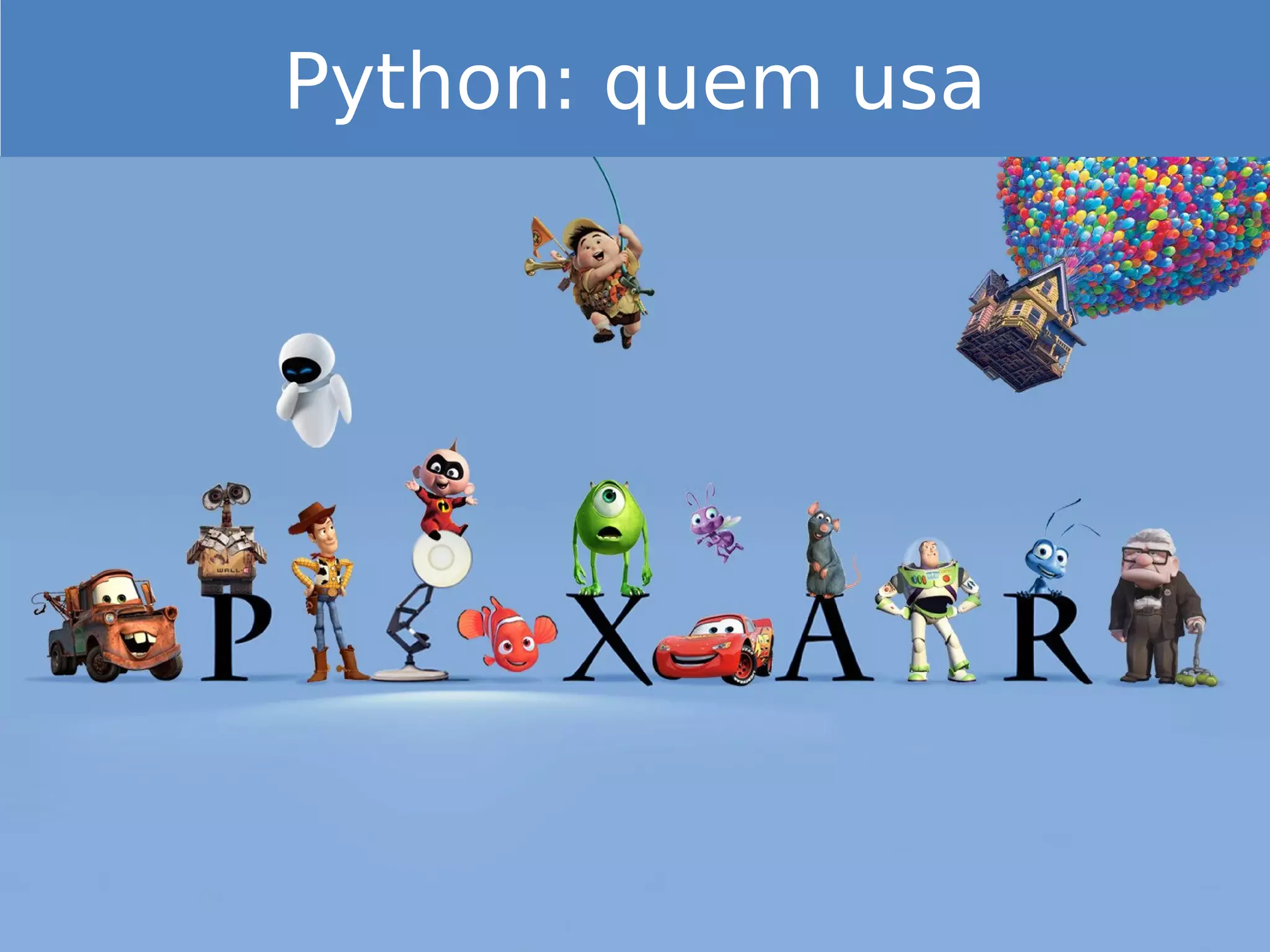 Python: quem usa
 