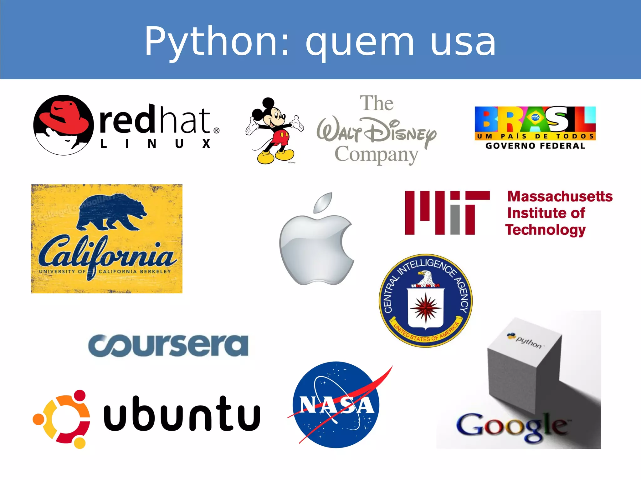 Python: quem usa
 