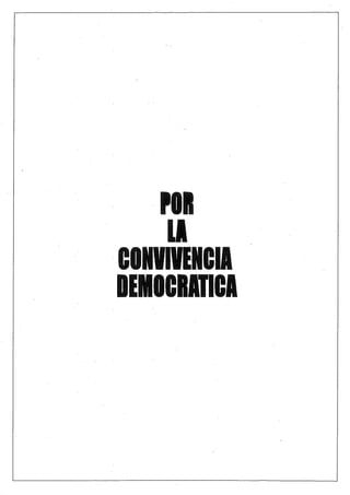 Por la Convivencia Democrática (Memorandum Margallo Sobre Catalunya)