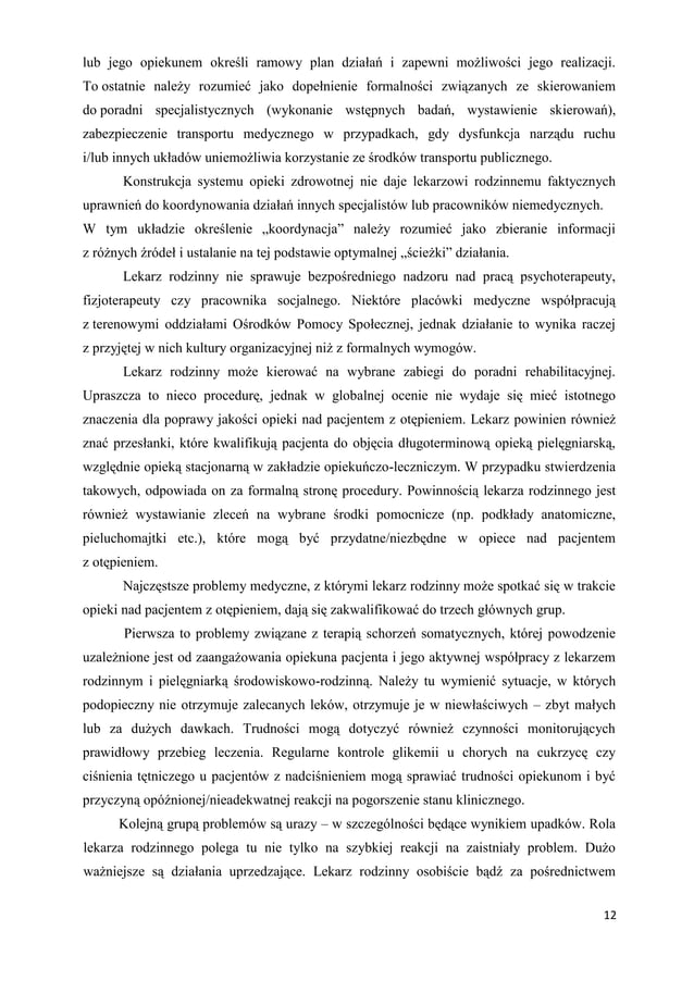 Poradnik opieki nad osobami starszymi | PDF