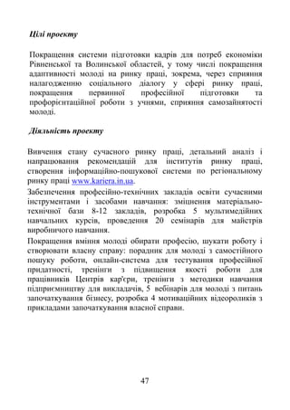 47
Ці і
ь ь ,
, ,
ь ,
є ,
.
Дія ь і ь
, ь
,
- ь
www.kariera.in.ua.
-
: ь -
8-12 , 5 ь
ь , 20
.
,
:
, -
,
'є ,
є , 5 ь
, 4
.
 