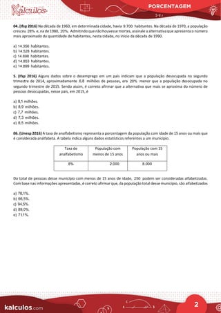 Porcentagem 2 | PDF