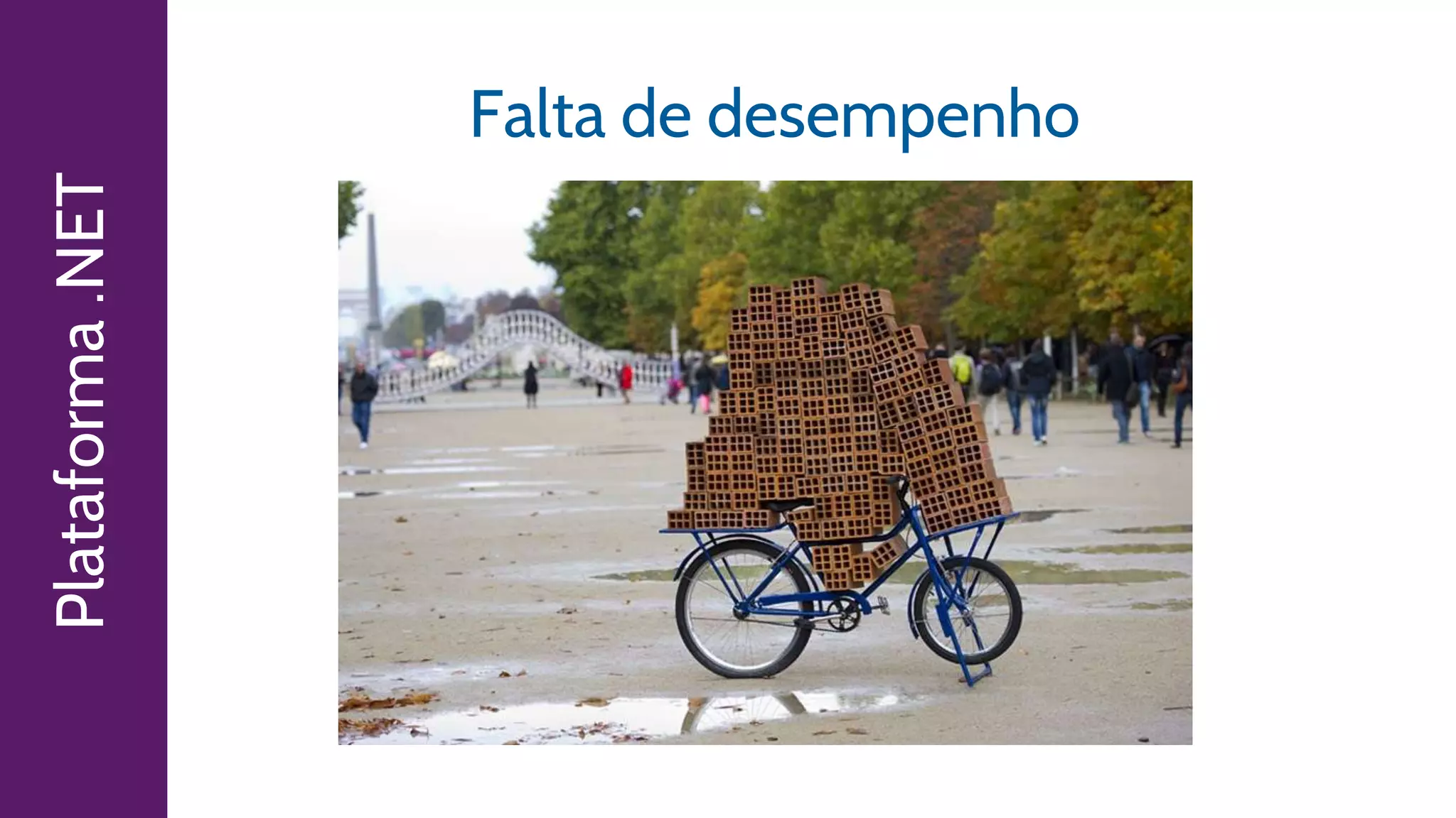 Plataforma.NET
Falta de desempenho
 