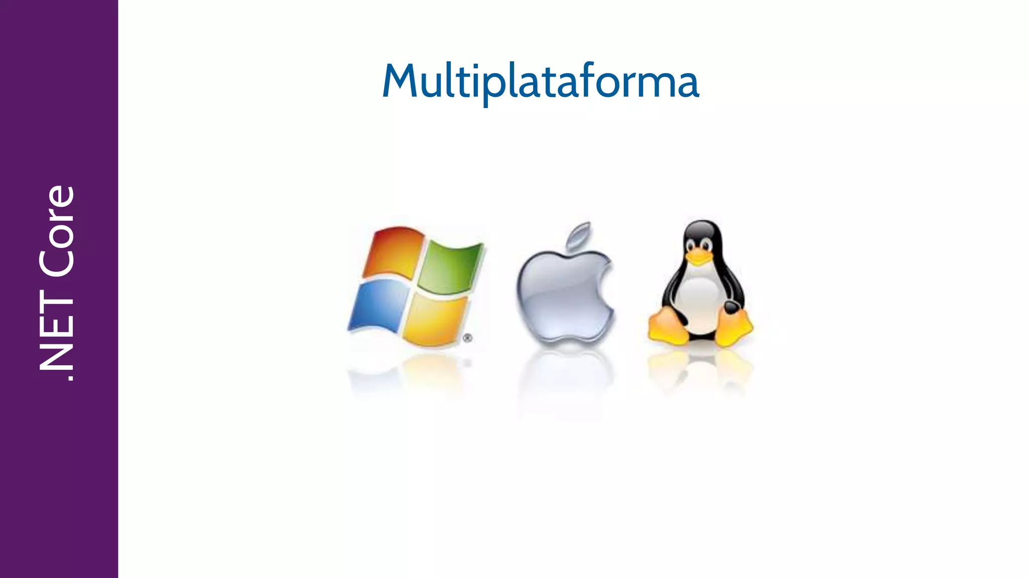 .NETCore
Multiplataforma
 