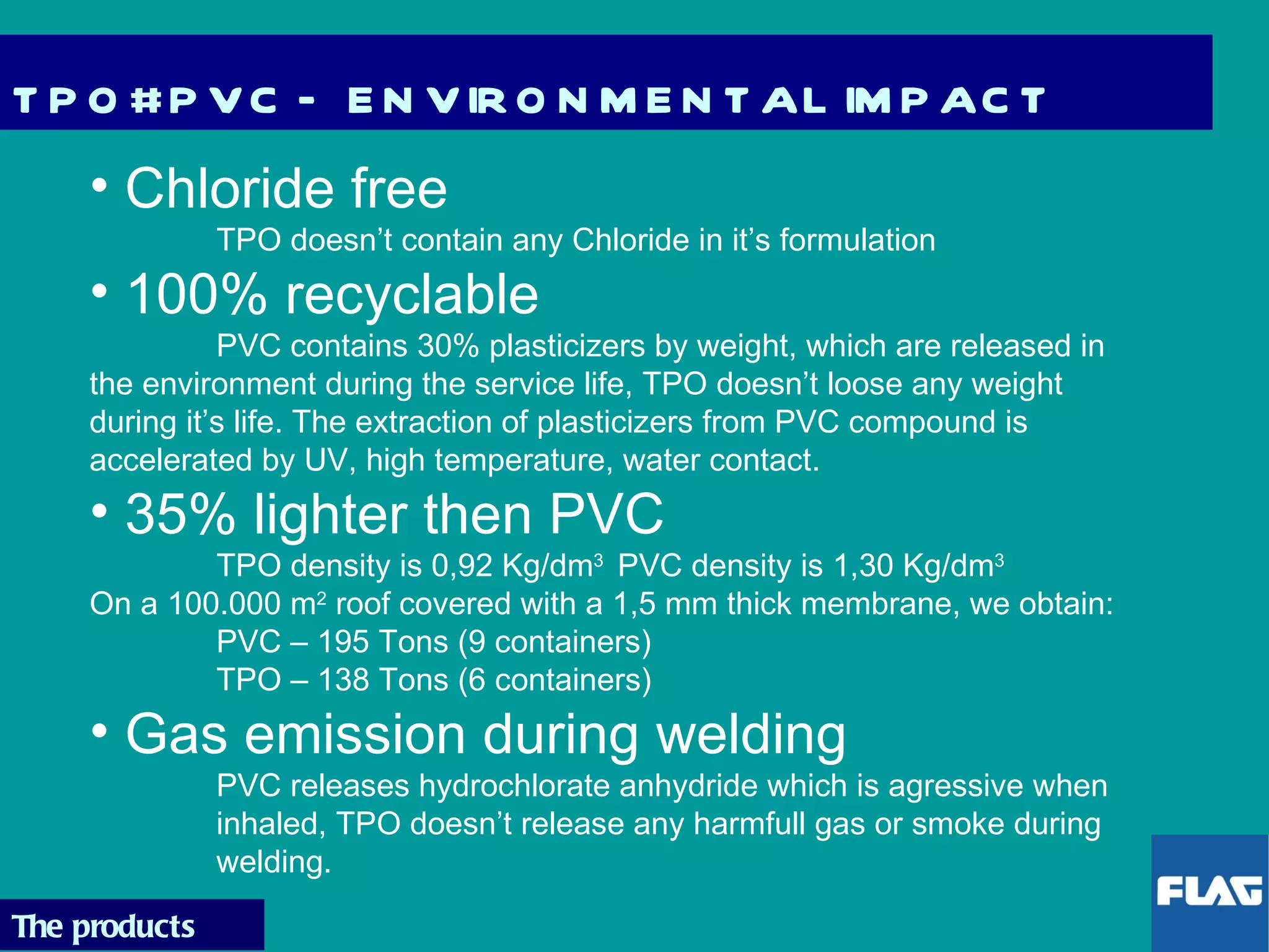Poređenje tpo pvc membrana | PPT