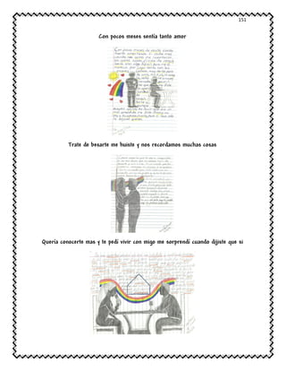 151
Con pocos meses sentía tanto amor
Trate de besarte me huiste y nos recordamos muchas cosas
Quería conocerte mas y te pedí vivir con migo me sorprendí cuando dijiste que si
 