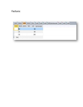 Factura:
 