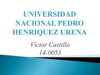 Víctor Castillo
14-0053
 