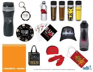 CONCERTS / SHOWS   Ph: 212-473- 2440 | Fax: 212-473-2739 | 57 E. 11th Street, 5th Floor, NY NY 10003 | www.captiv8promos.com
 