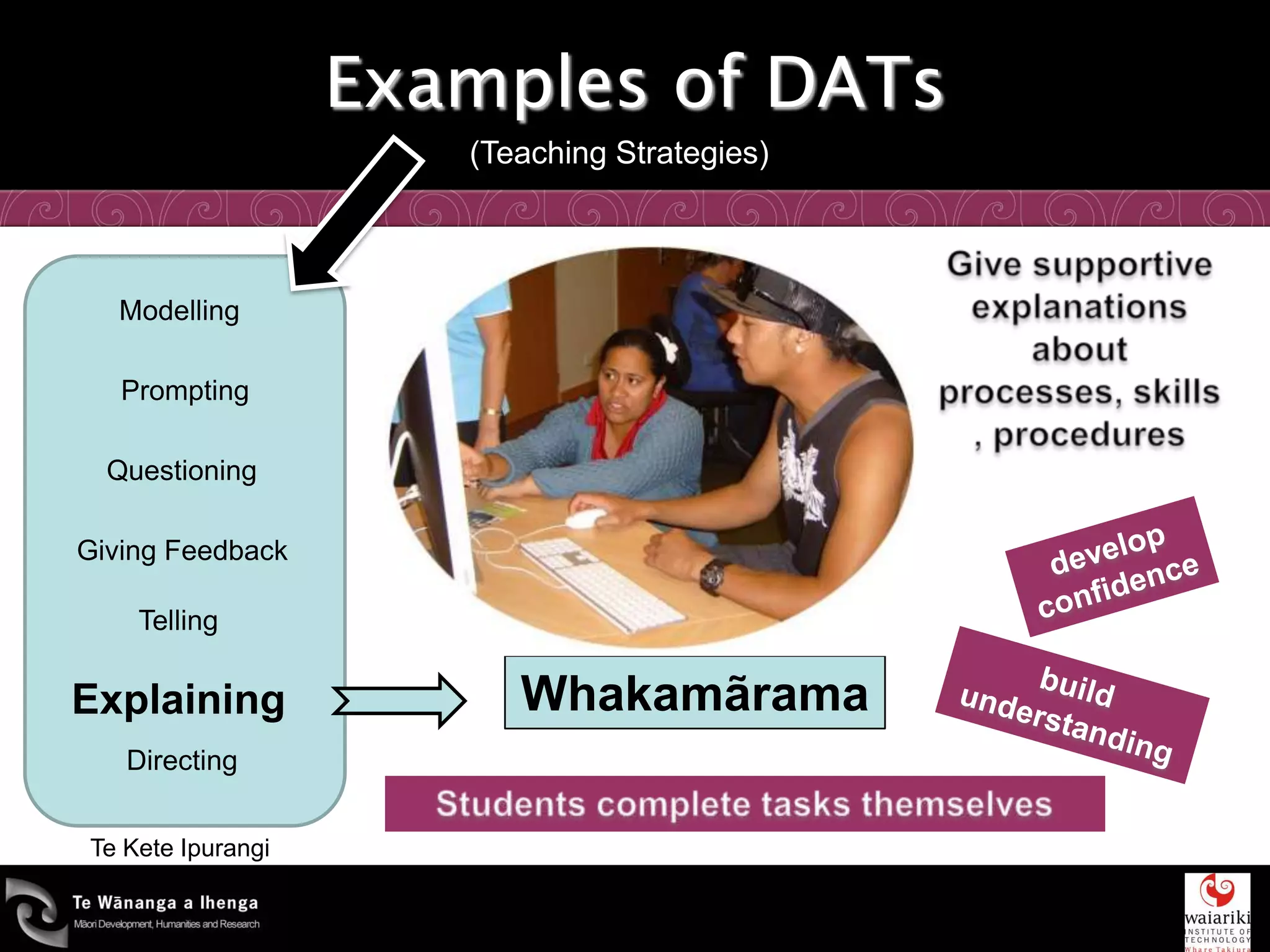 DATs presentation 2011 - Deliberate Acts of Teaching | PPTX