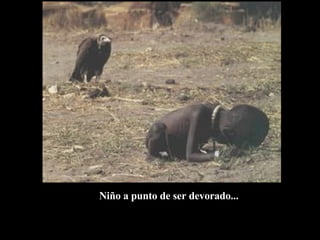 Niño a punto de ser devorado... 