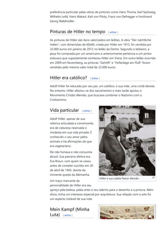 História e Biografia de Adolf Hitler - Alemanha | PDF