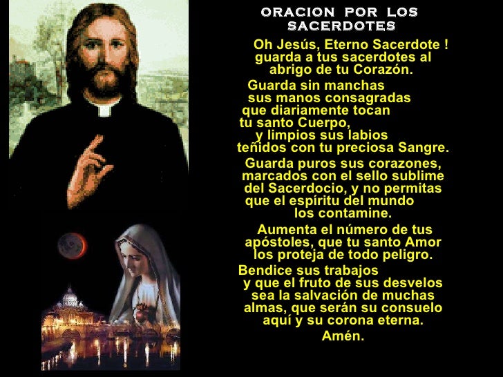 Resultado de imagen para Oración por los sacerdotes