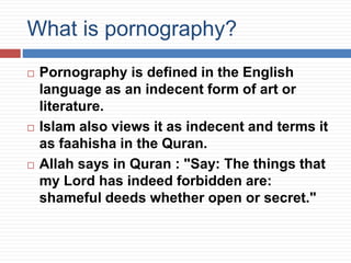 Porn islamic perspective