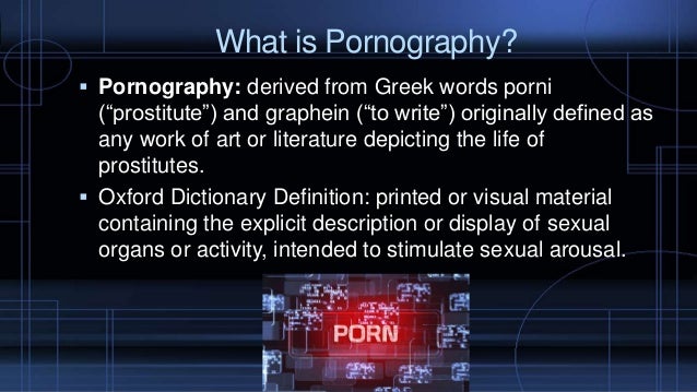 Pornography presentation