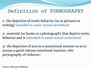 Pornography addiction and couples counseling | PPTX