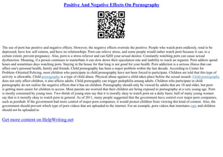 Pornography Analysis | PPT