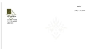 PARA:

SARA CAICEDO
 