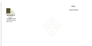 PARA:

HUGO PINCAY
 