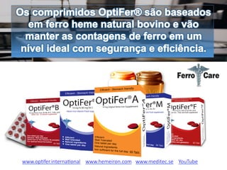 www.op'fer.interna'onal www.hemeiron.com www.meditec.se YouTube
 