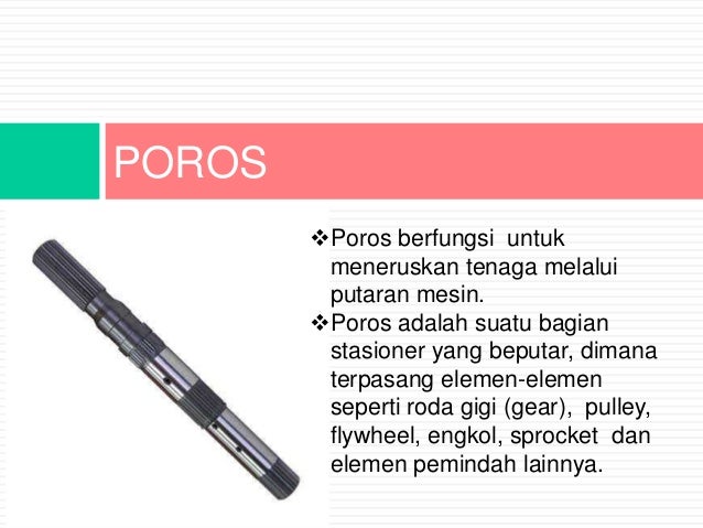 Poros Dan Pasak