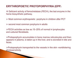 Porphyrias and lab diagnosis | PPTX
