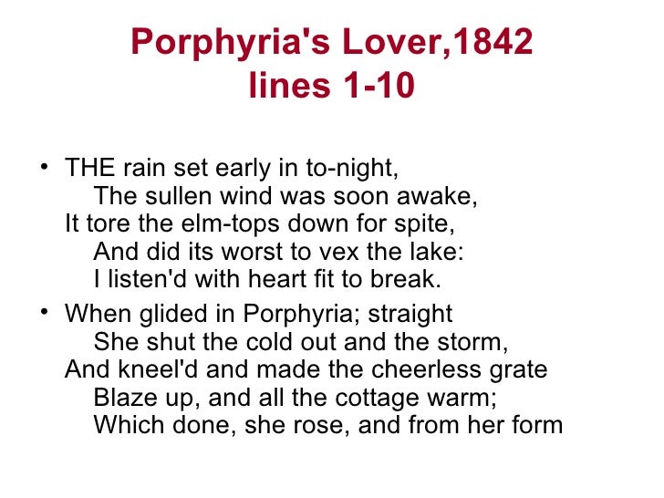 Porphyria s lover