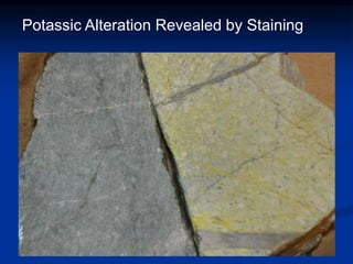 Potassic Alteration Revealed by Staining
 