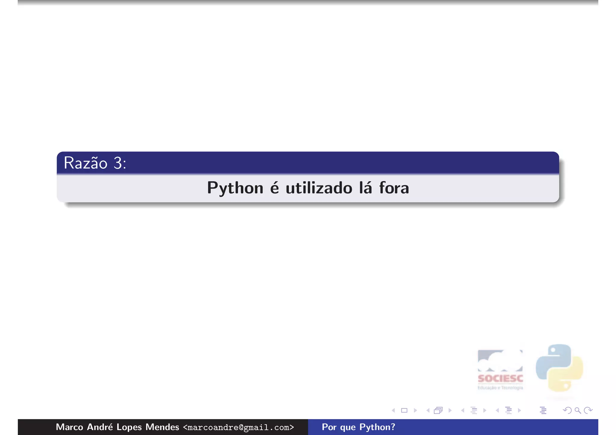 Porque Python?