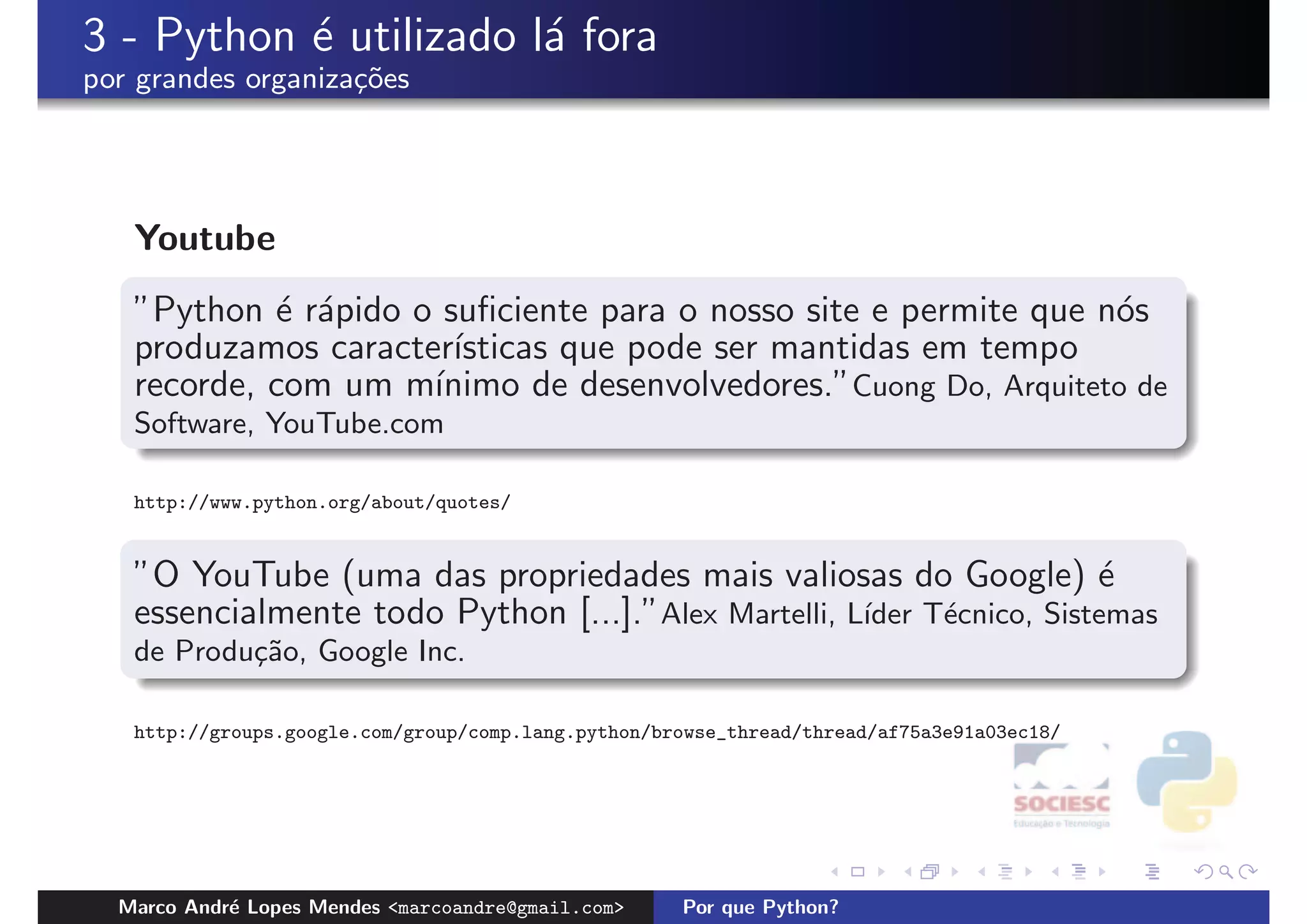 Porque Python?