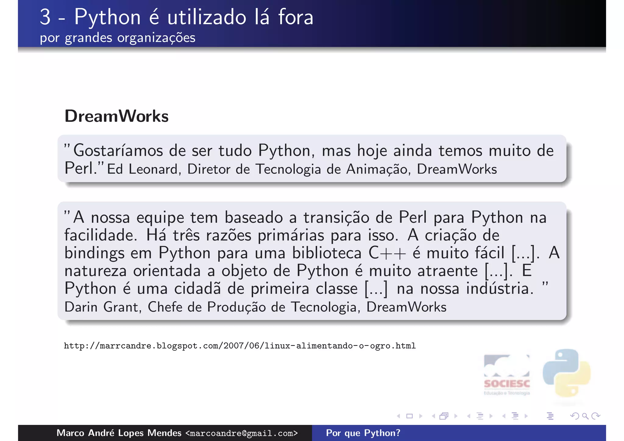 Porque Python?